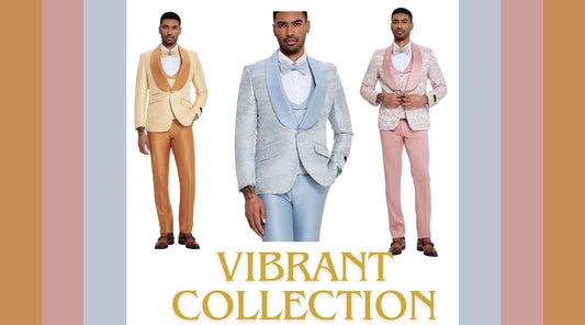 The Colorful Ensemble: KCT Menswear's Prom and Wedding Collection