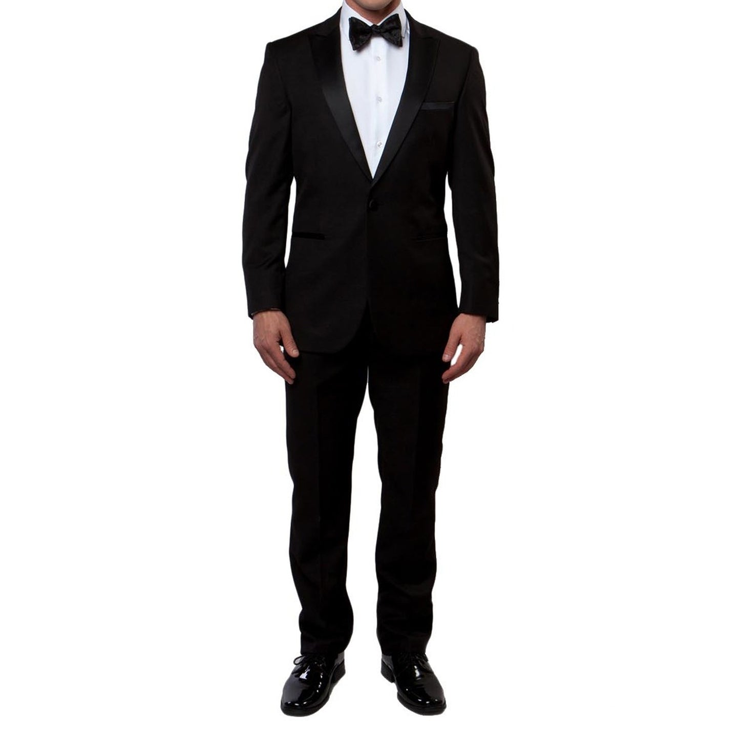 Men's Classic Black Tuxedo with Satin Shawl Lapel