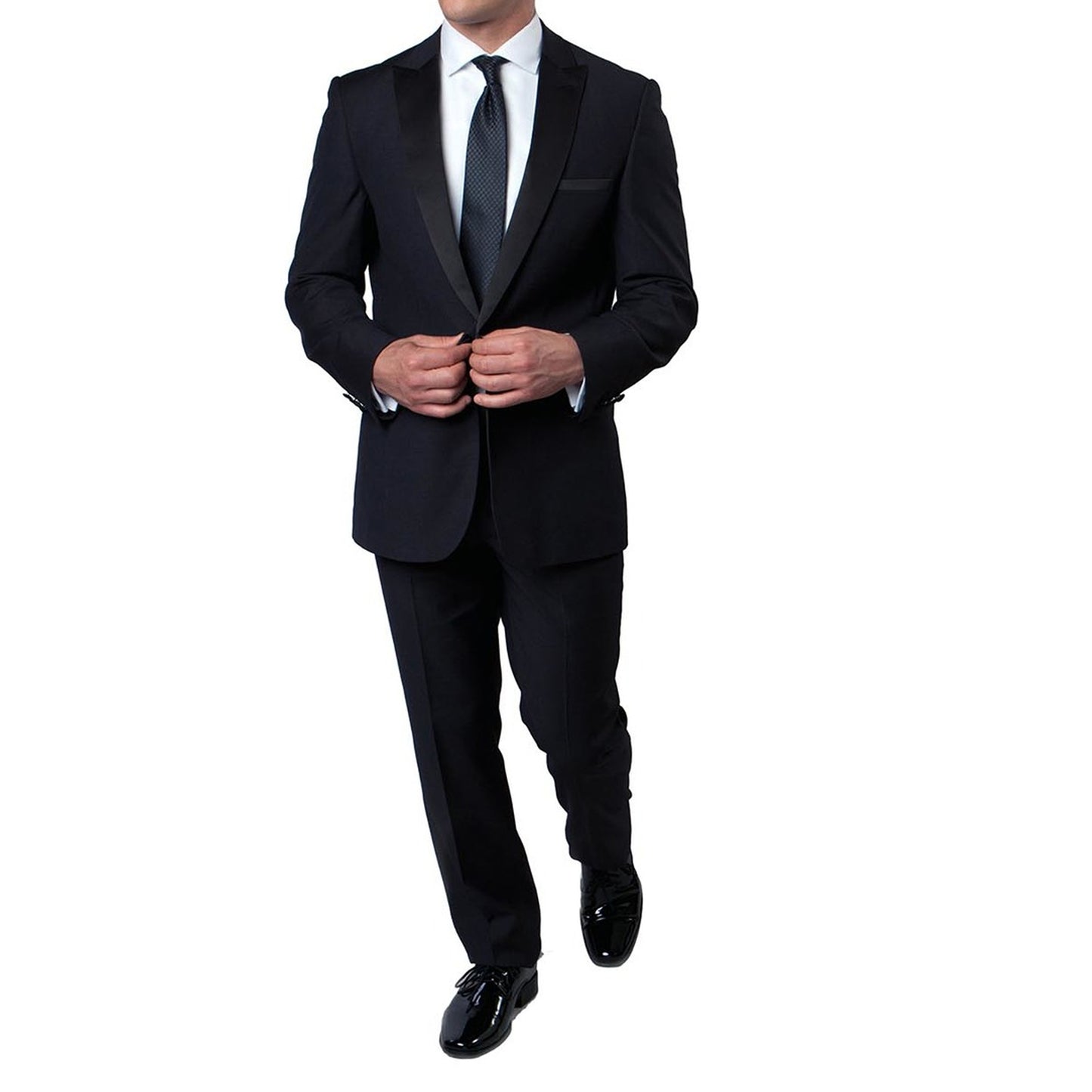 Men's Classic Black Tuxedo with Satin Shawl Lapel