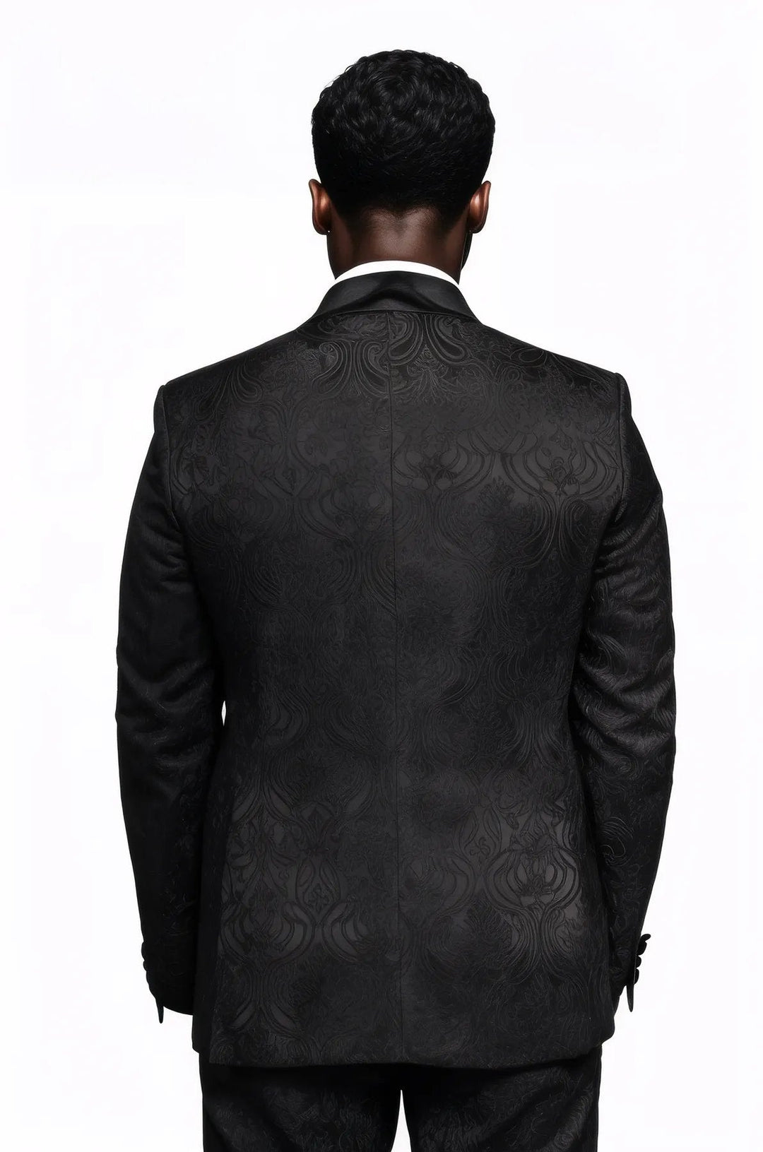 Black European Prom Tuxedo with Black Velvet Lapel – 2025 Essential