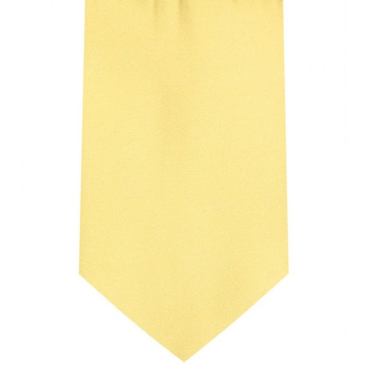 Classic Banana Yellow Tie Regular width 3.5 inches With Matching Pocket Square | KCT Menswear