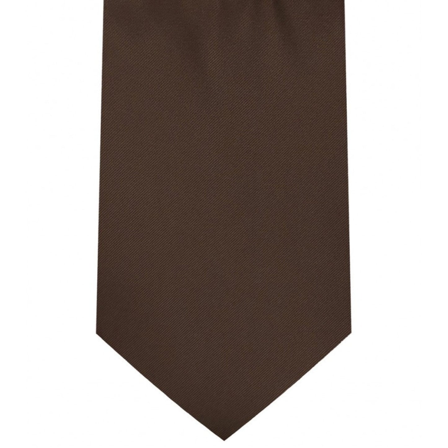 Classic Chocolate Brown Tie Regular width 3.5 inches With Matching Pocket Square | KCT Menswear