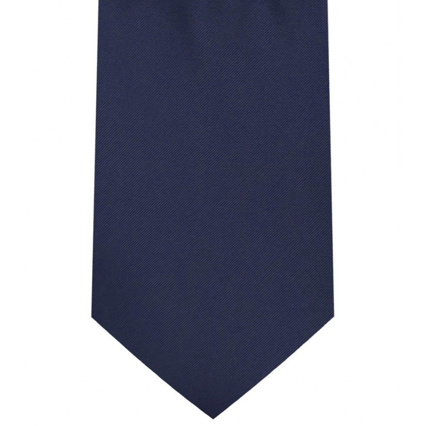 Classic Navy Blue Tie Regular width 3.5 inches With Matching Pocket Square | KCT Menswear