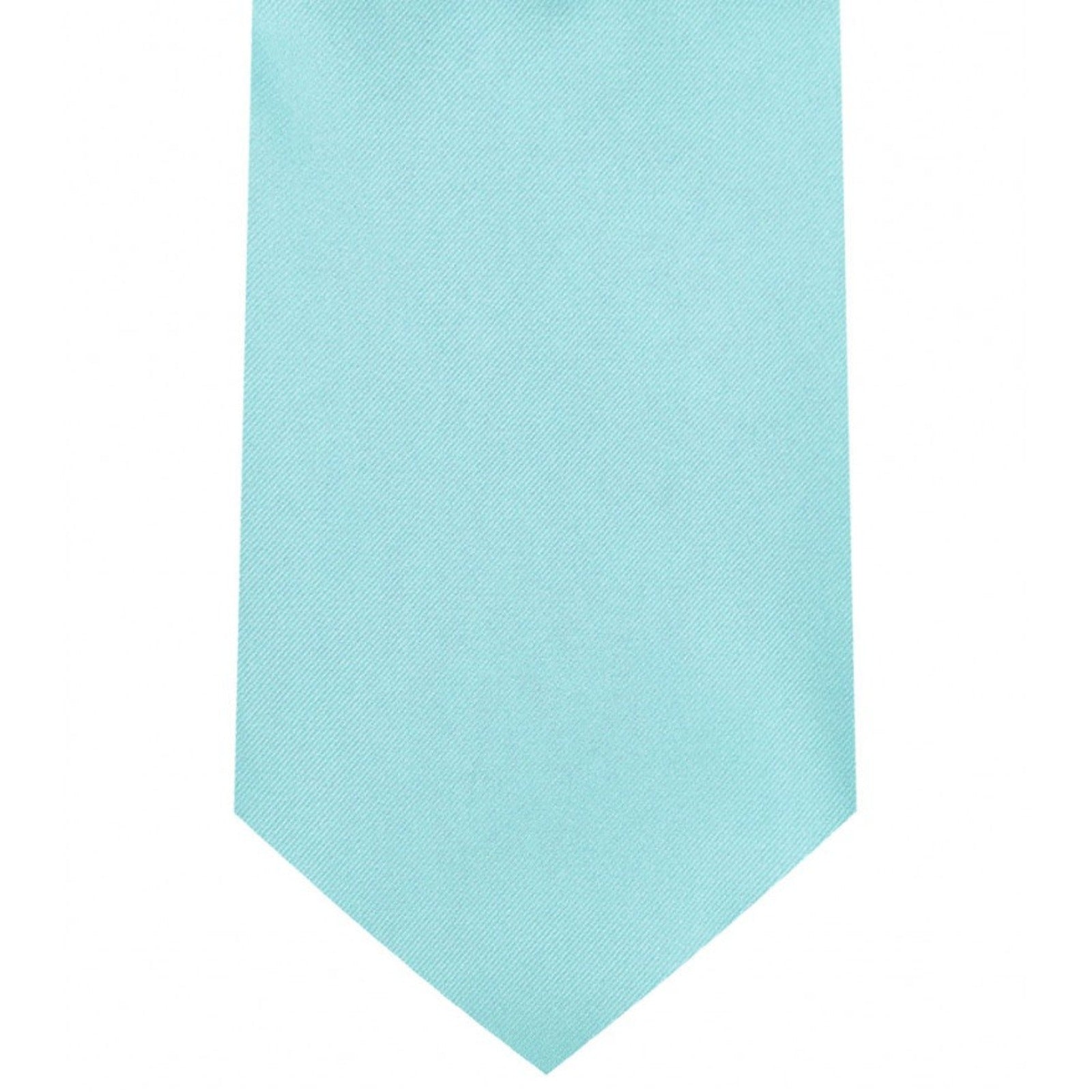 Classic Tiffany Blue Tie Regular width 3.5 inches With Matching Pocket Square | KCT Menswear