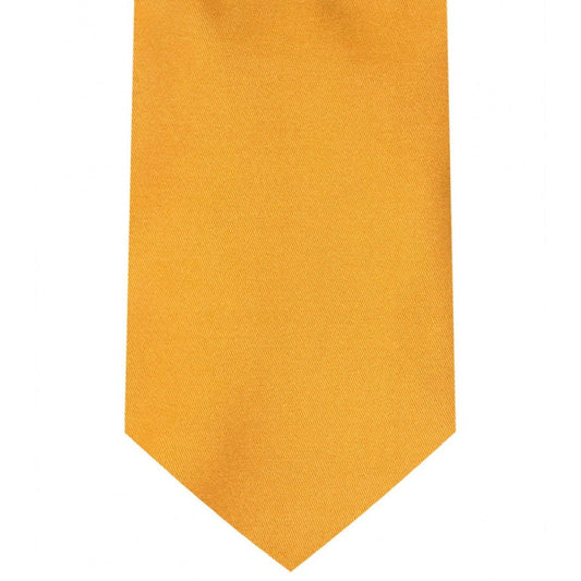 Classic Orange Tie Regular width 3.5 inches With Matching Pocket Square | KCT Menswear