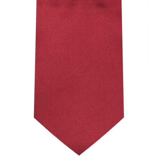 Classic Apple Red Tie Regular width 3.5 inches With Matching Pocket Square | KCT Menswear