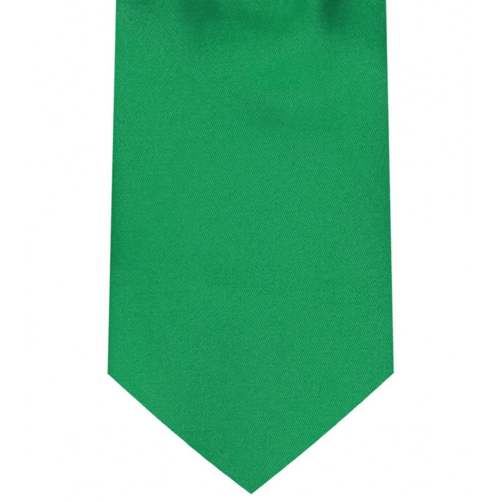 Classic Emerald Green Tie Regular width 3.5 inches With Matching Pocket Square | KCT Menswear