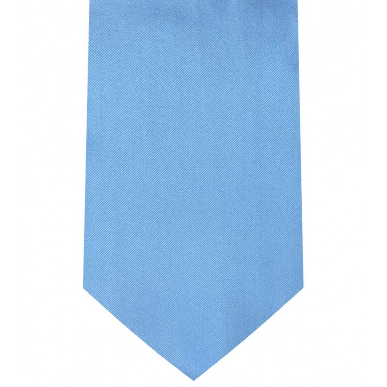 Classic Baby Blue Tie Regular width 3.5 inches With Matching Pocket Square | KCT Menswear