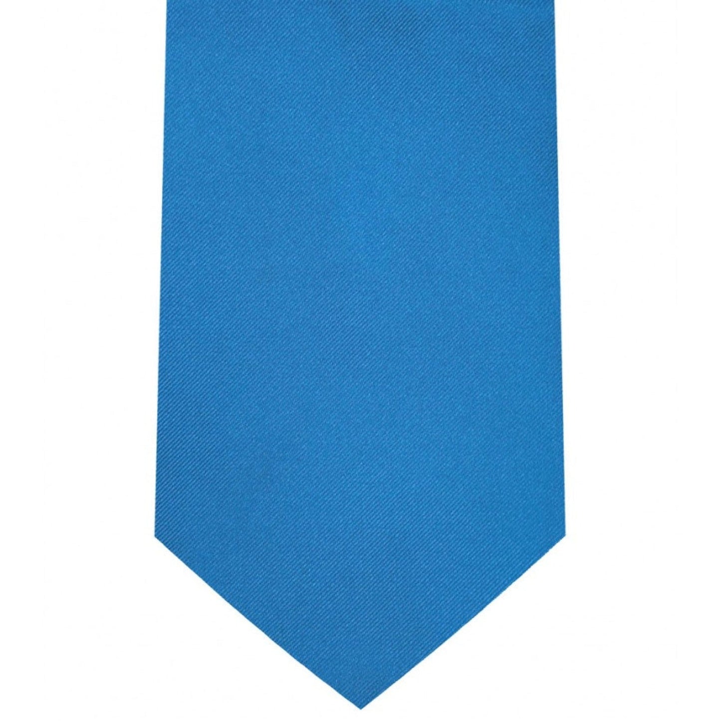 Classic French Blue Tie Regular width 3.5 inches With Matching Pocket Square | KCT Menswear