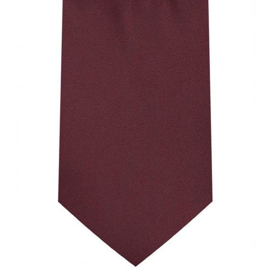 Classic Burgundy Tie Regular width 3.5 inches With Matching Pocket Square | KCT Menswear