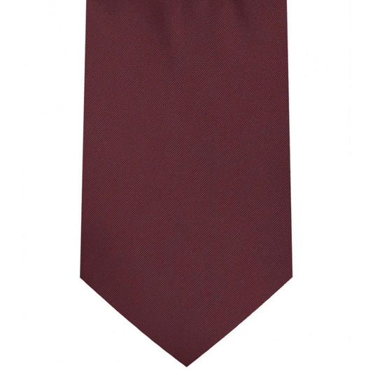 Classic Burgundy Tie Regular width 3.5 inches With Matching Pocket Square | KCT Menswear