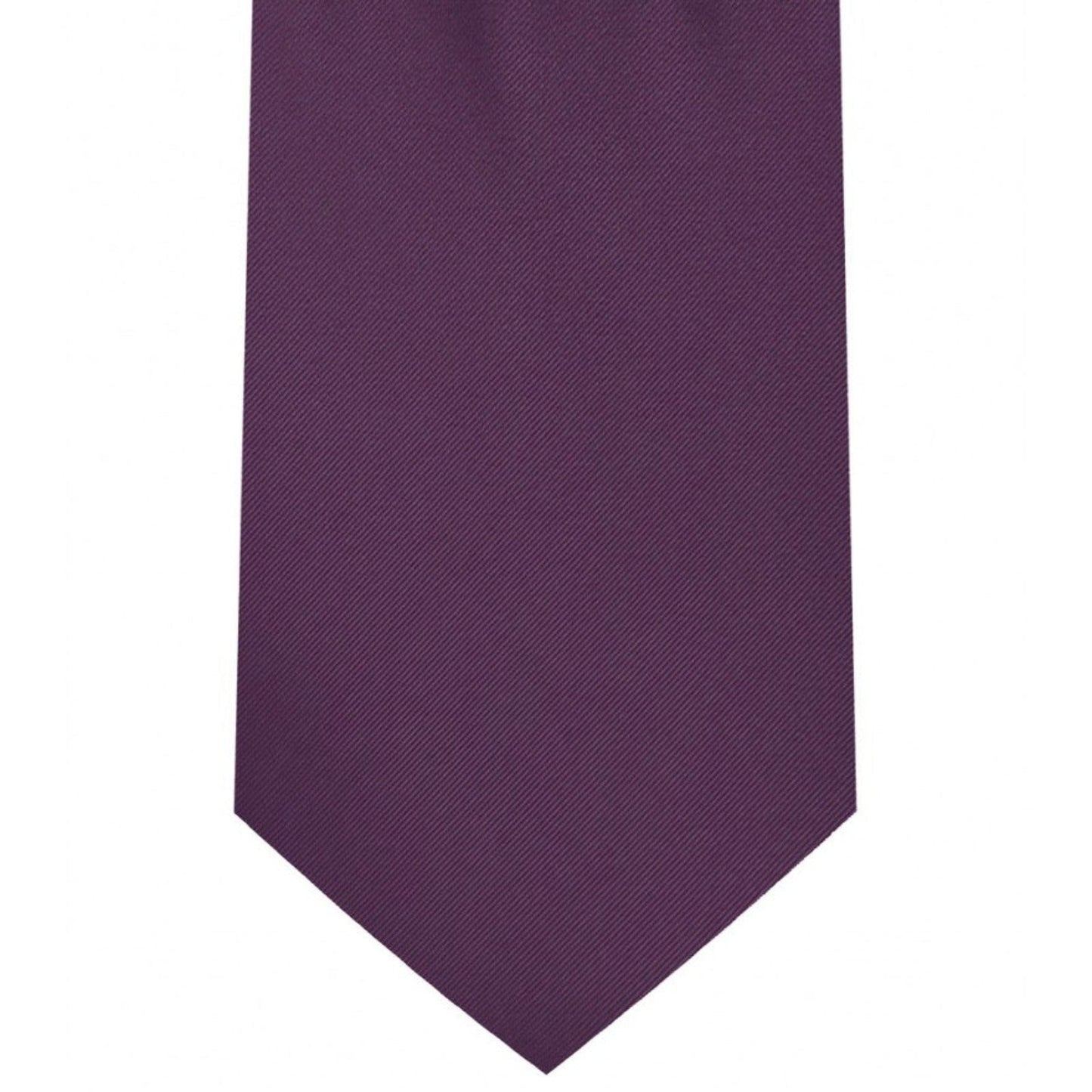 Classic Plum Tie Regular width 3.5 inches With Matching Pocket Square | KCT Menswear