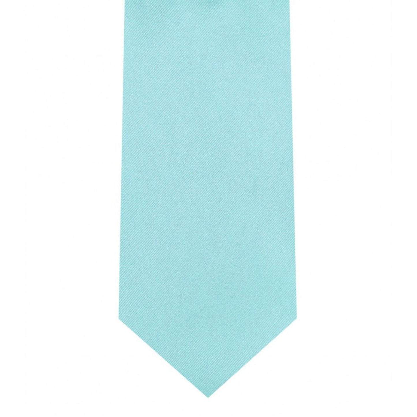 Classic Tiffany Blue Tie Skinny width 2.75 inches With Matching Pocket Square | KCT Menswear