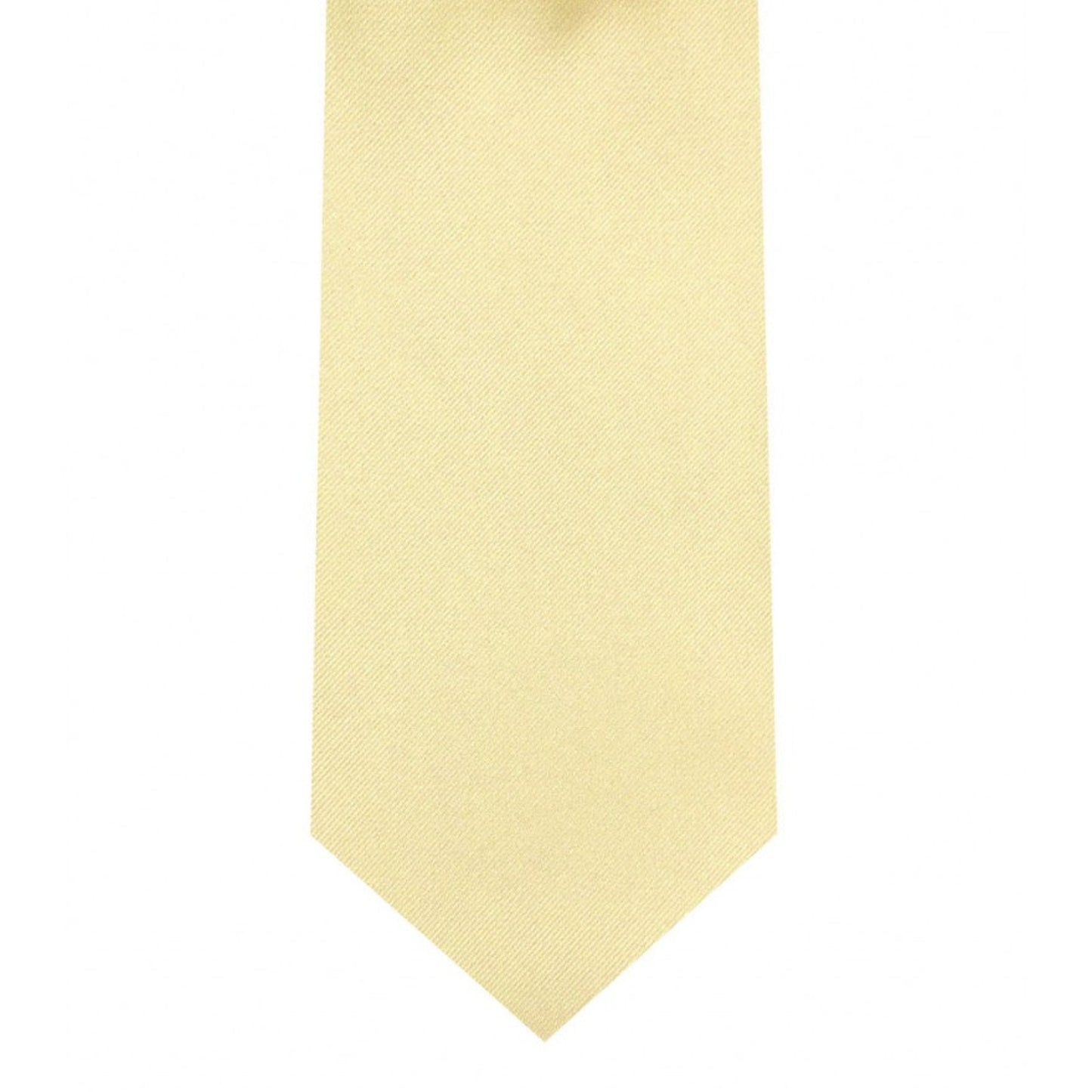 Classic Canary Tie Skinny width 2.75 inches With Matching Pocket Square | KCT Menswear