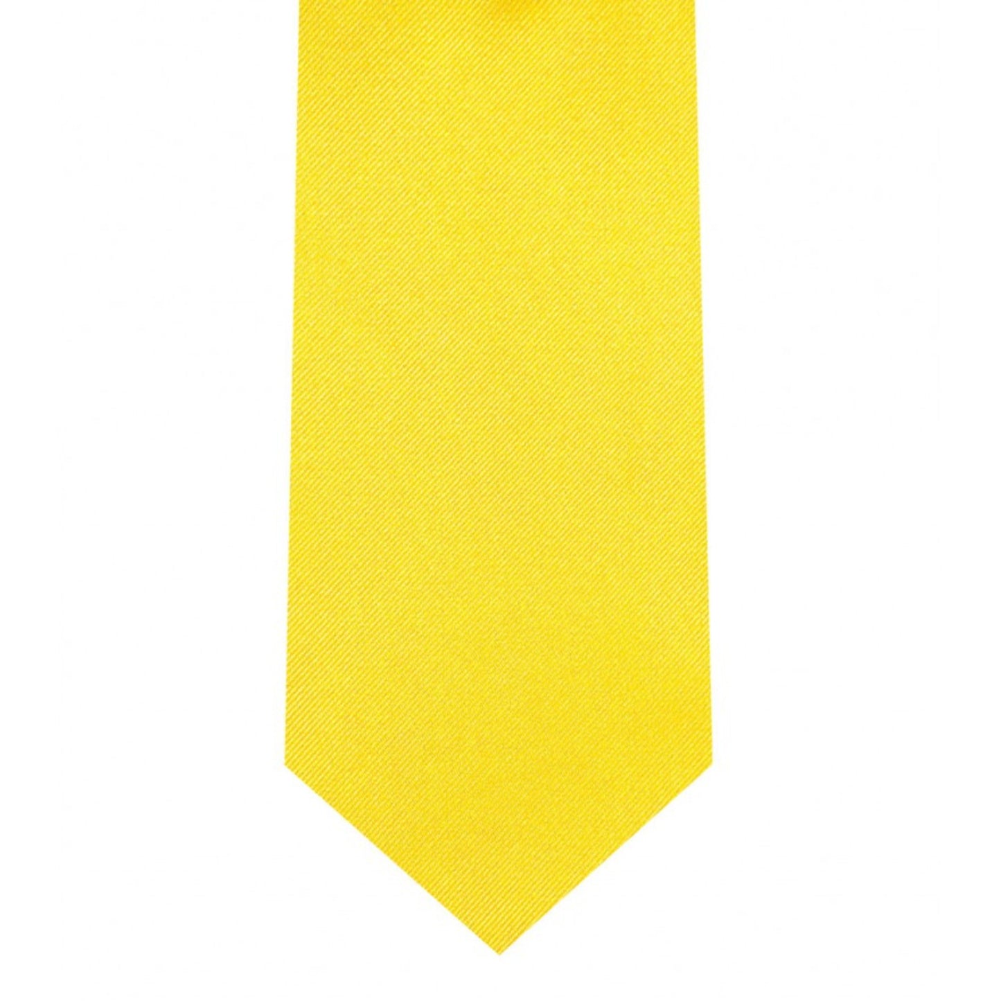 Classic Yellow Tie Skinny width 2.75 inches With Matching Pocket Square | KCT Menswear