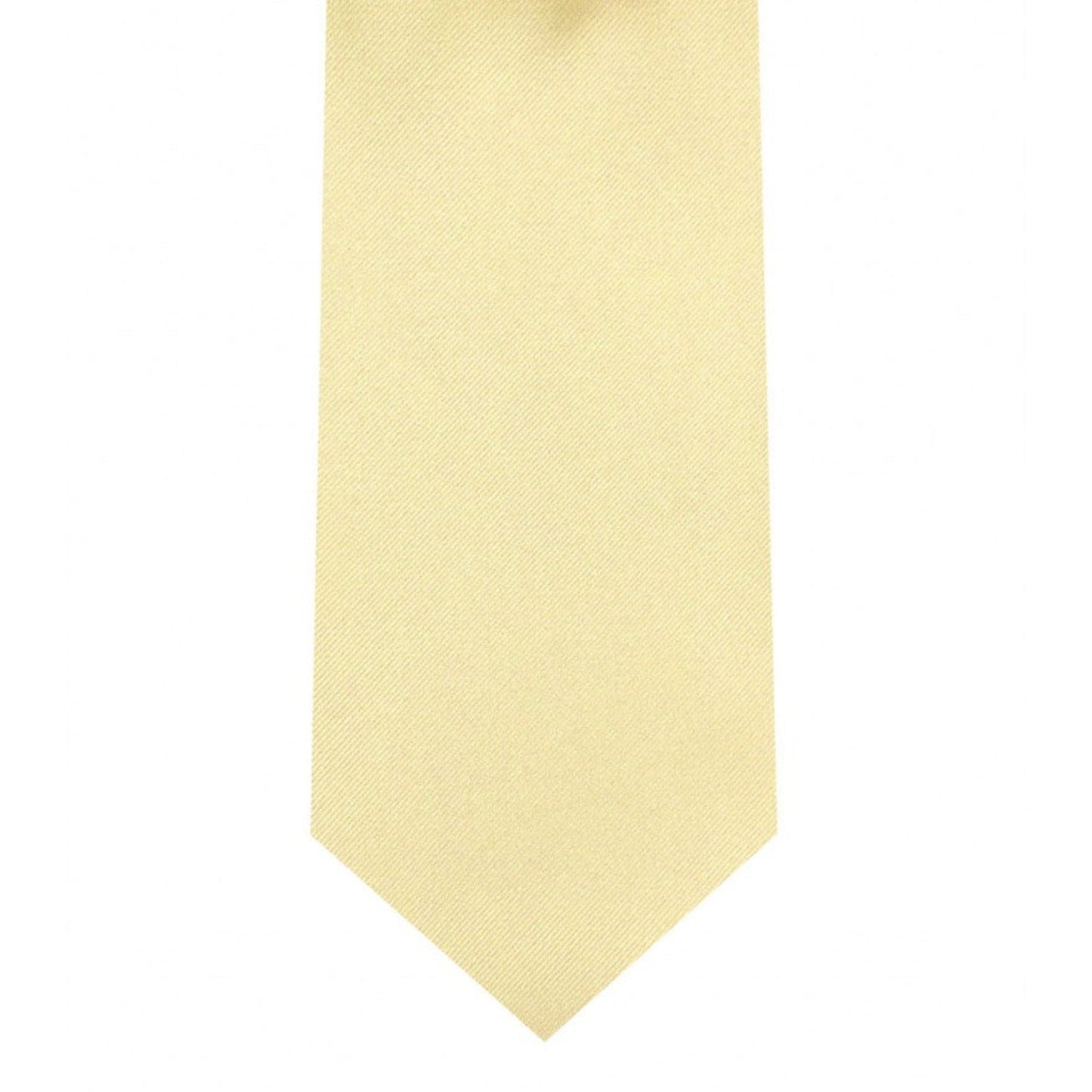 Classic Canary Tie Skinny width 2.75 inches With Matching Pocket Square | KCT Menswear