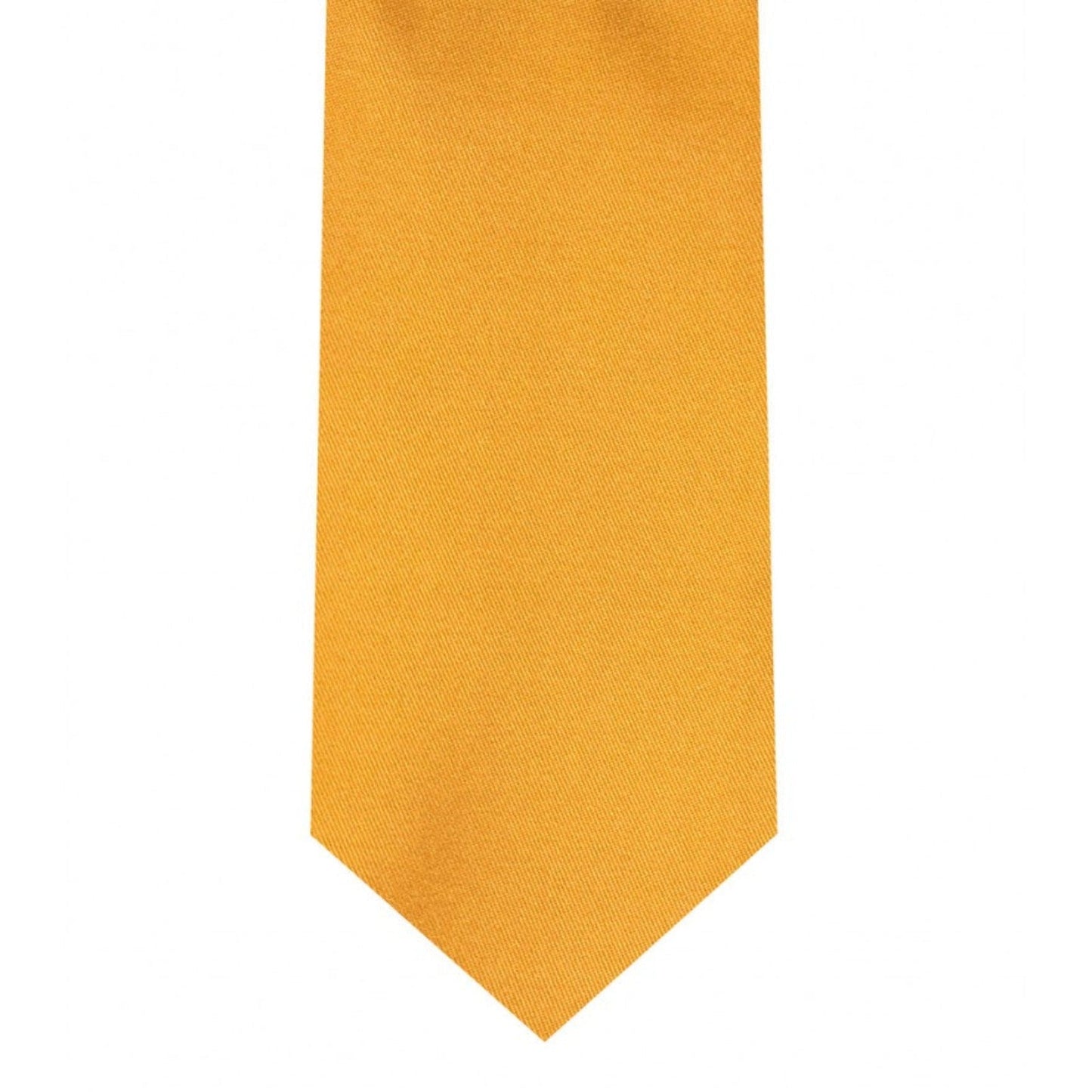 Classic Orange Tie Skinny width 2.75 inches With Matching Pocket Square | KCT Menswear