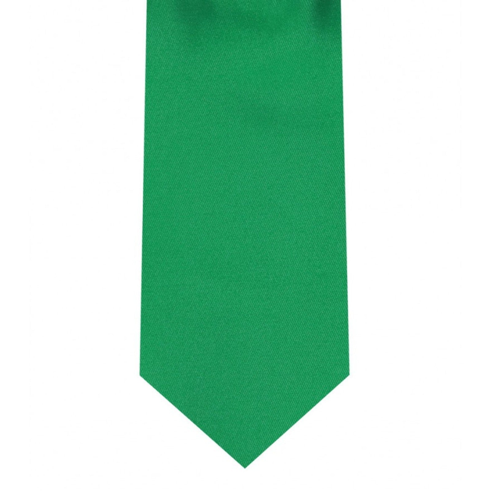 Classic Emerald Green Tie Skinny width 2.75 inches With Matching Pocket Square | KCT Menswear