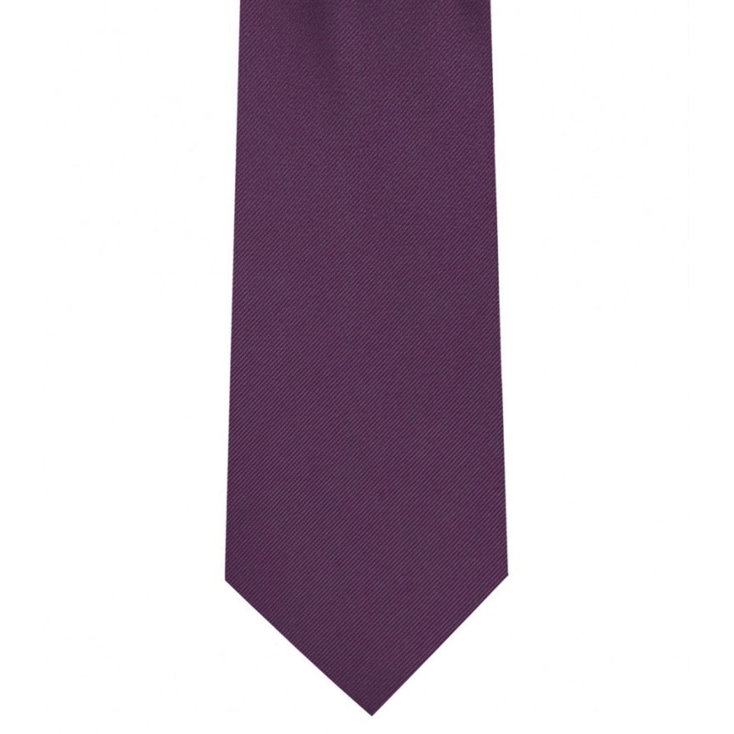 Classic Plum Tie Ultra Skinny tie width 2.25 inches With Matching Pocket Square | KCT Menswear