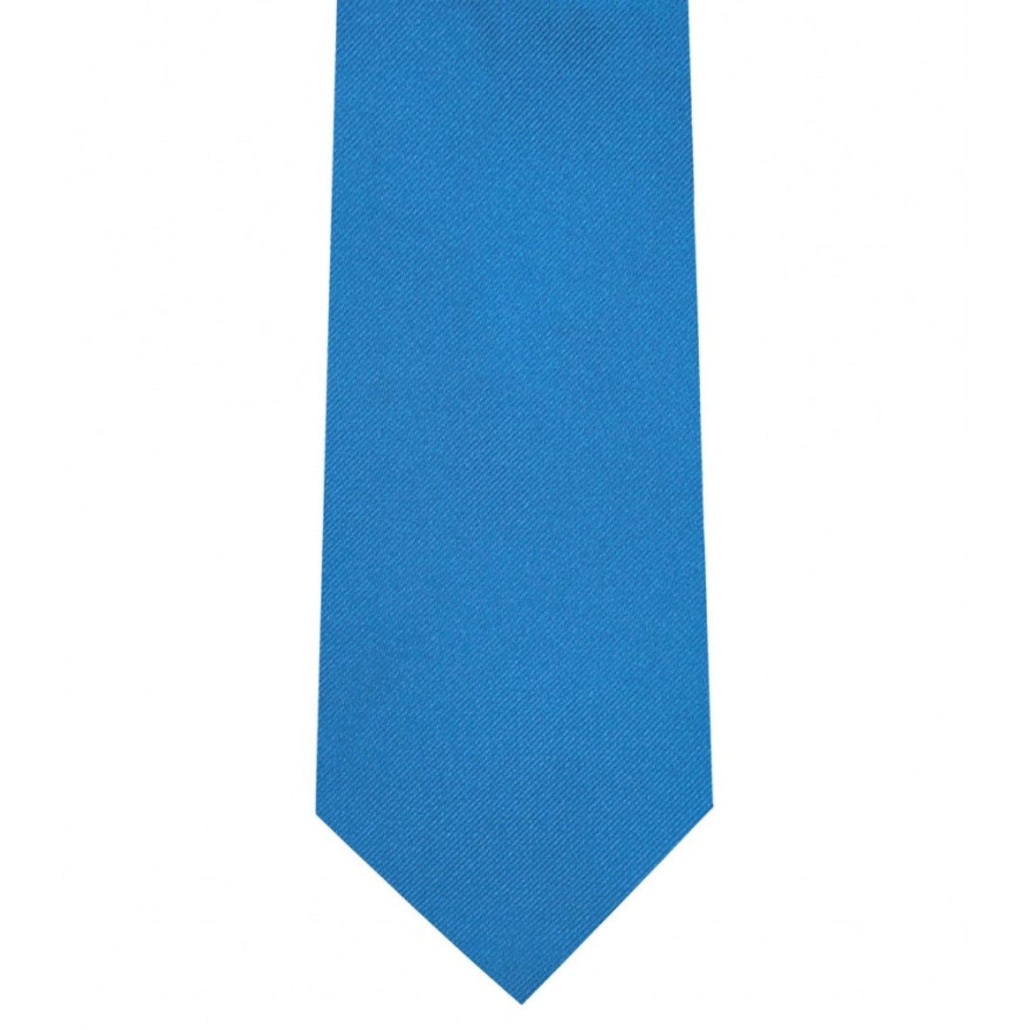 Classic French Blue Tie Ultra Skinny tie width 2.25 inches With Matching Pocket Square | KCT Menswear