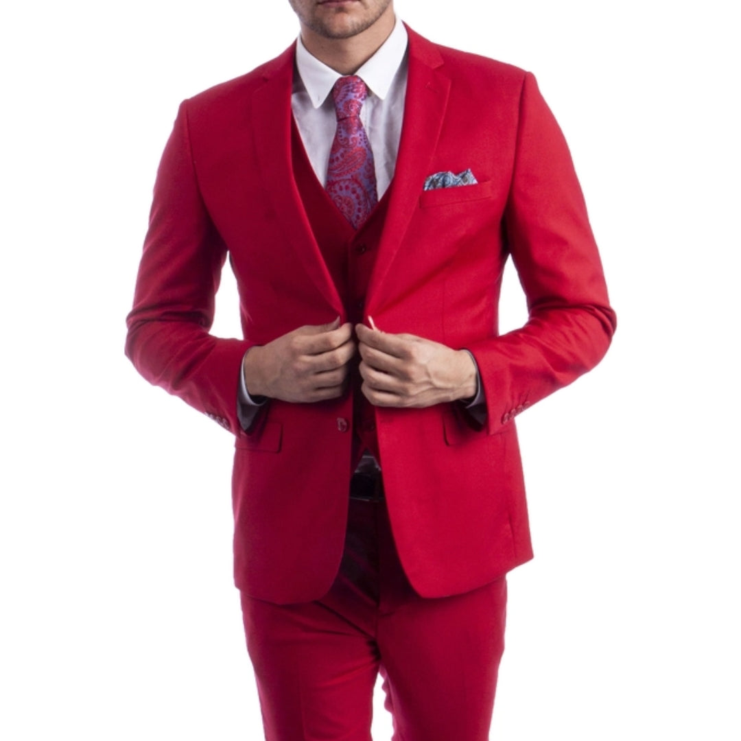 Red Suit with Vest