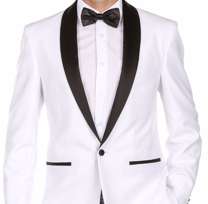 Slim White Tuxedo