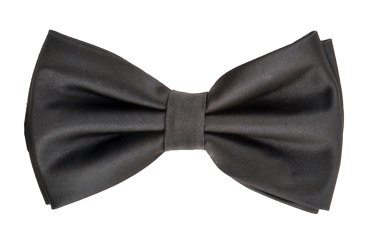 Classic Black Bowtie With Matching Pocket Square | KCT Menswear
