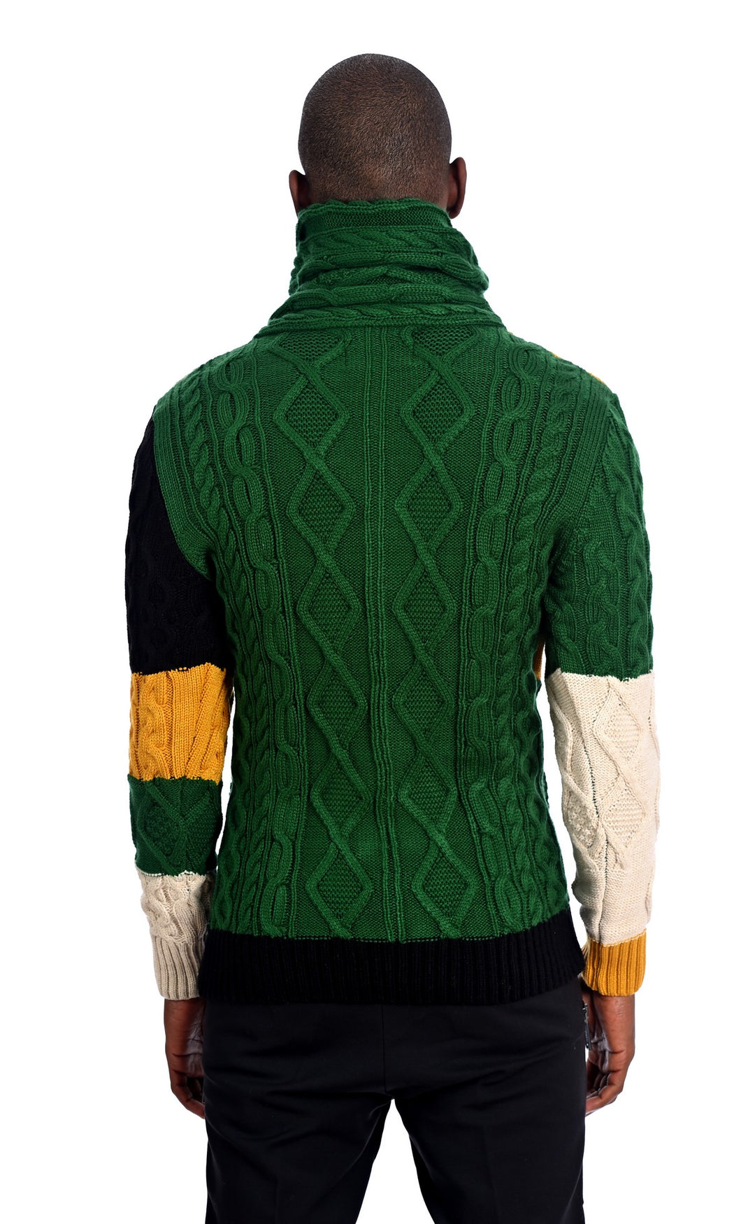 Green And Yellow  Heavy Sweater