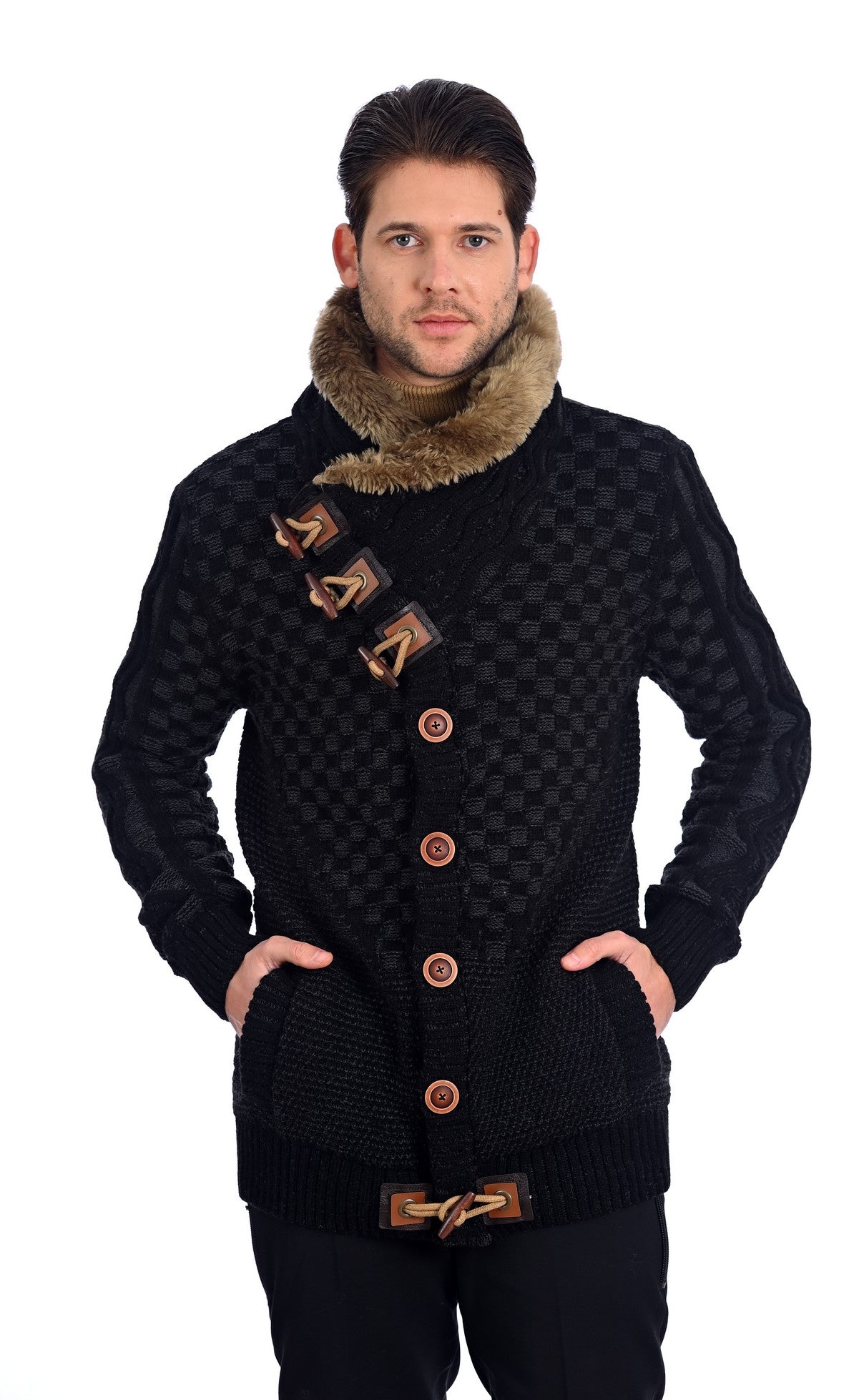 Black-Fur Heavy Sweater