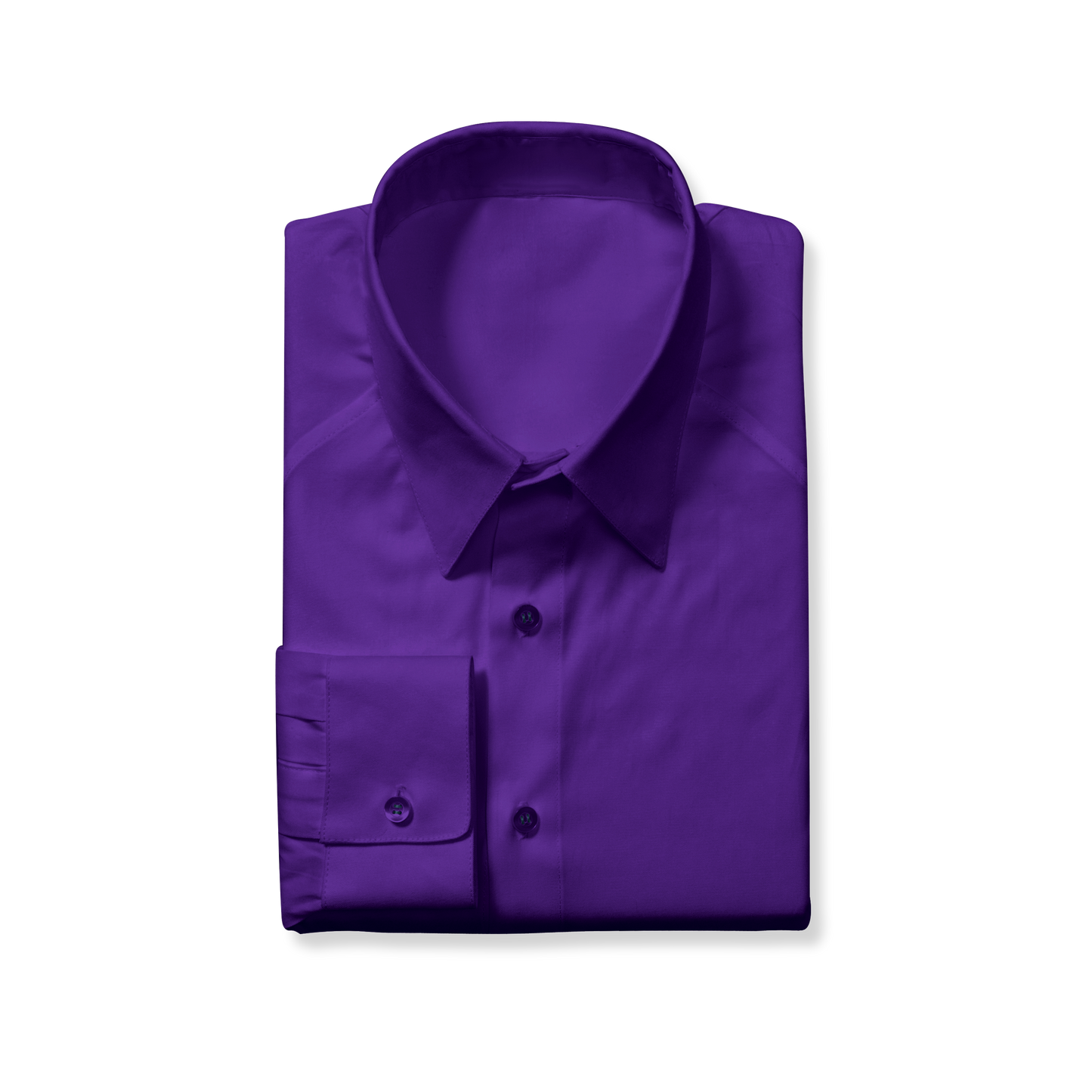 Slim Cut Dark Purple Dress Shirt