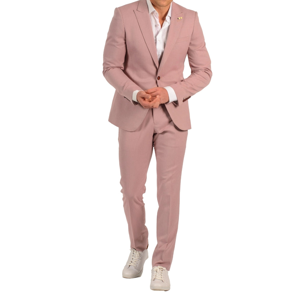 Mauve Stretch Suit - Travelers Suit