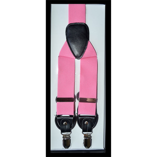 Bright Pink Suspenders