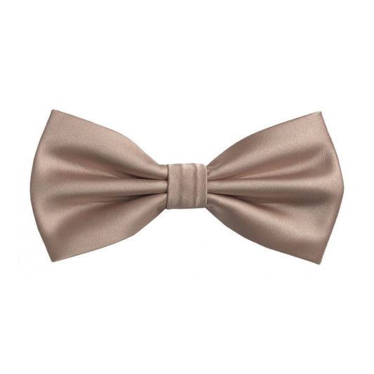 Classic Rose Gold Bowtie With Matching Pocket Square | KCT Menswear