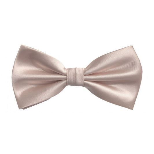 Classic Light Blush Bowtie With Matching Pocket Square | KCT Menswear