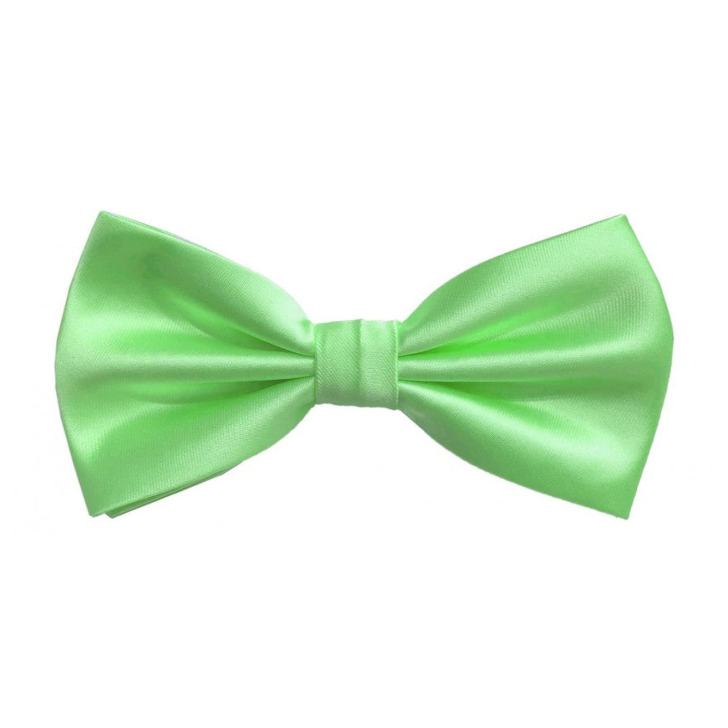Classic Lettuce Green Bowtie With Matching Pocket Square | KCT Menswear