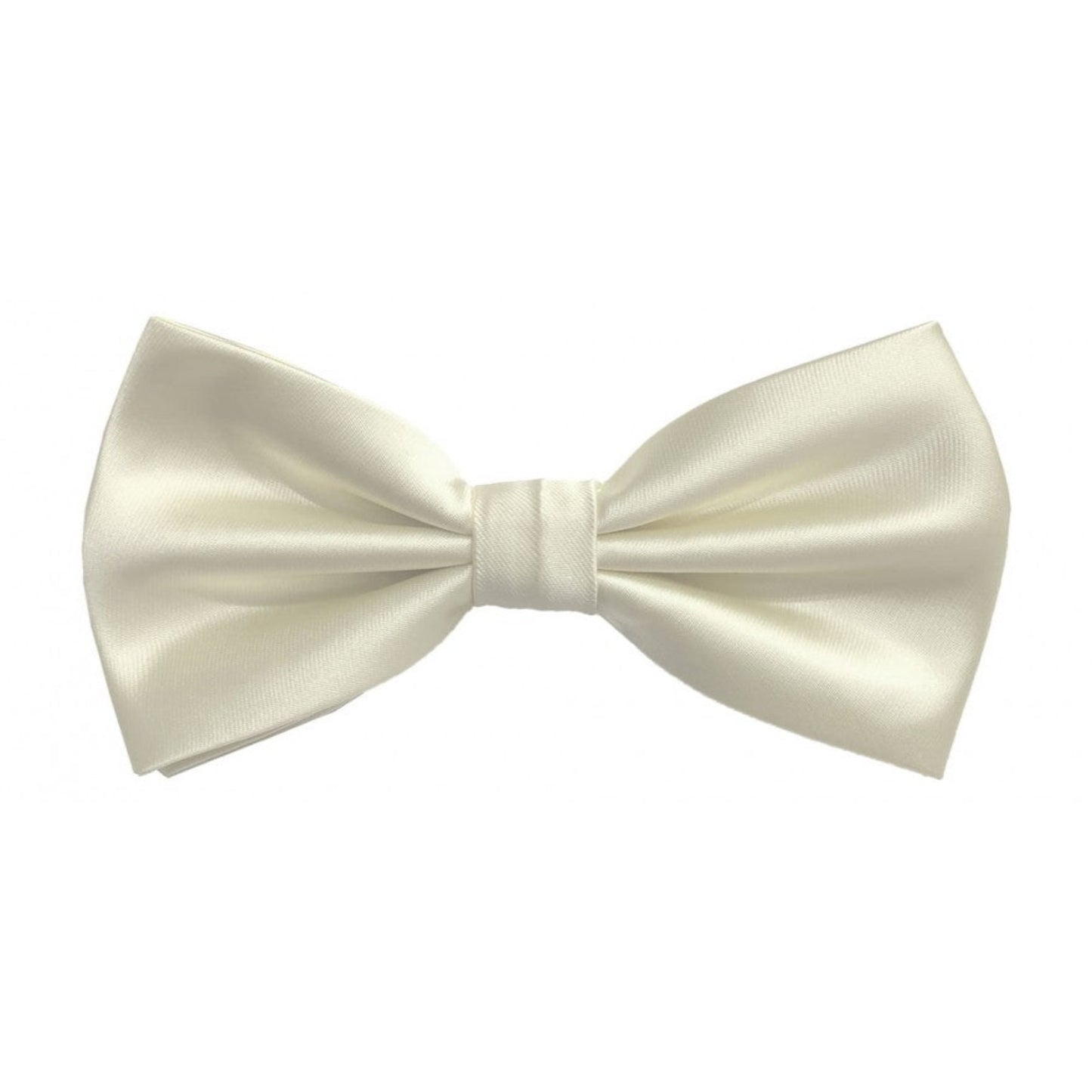 Classic Ivory Bowtie With Matching Pocket Square | KCT Menswear