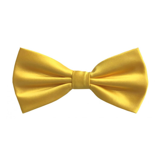 Classic Yellow Bowtie With Matching Pocket Square | KCT Menswear