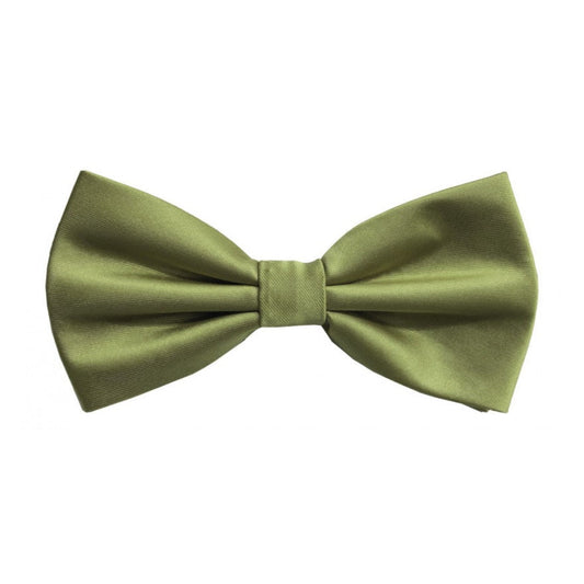 Classic Olive Green Bowtie With Matching Pocket Square | KCT Menswear