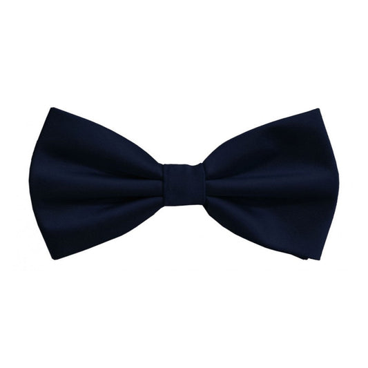 Classic Dark Navy Bowtie With Matching Pocket Square | KCT Menswear