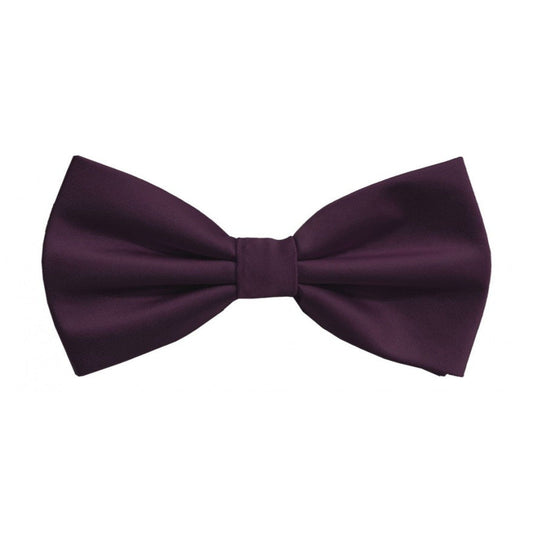 Classic Plum Bowtie With Matching Pocket Square | KCT Menswear