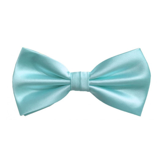 Classic Tiffany Blue Bowtie With Matching Pocket Square | KCT Menswear