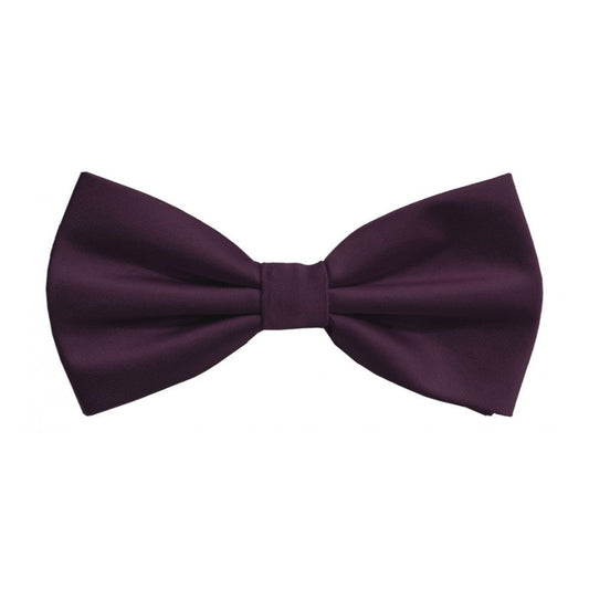 Classic Plum Bowtie With Matching Pocket Square | KCT Menswear