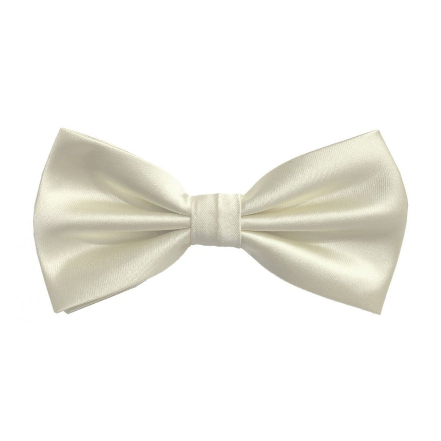 Classic Ivory Bowtie With Matching Pocket Square | KCT Menswear 