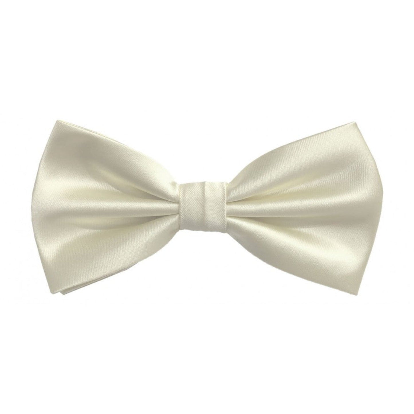 Classic Ivory Bowtie With Matching Pocket Square | KCT Menswear
