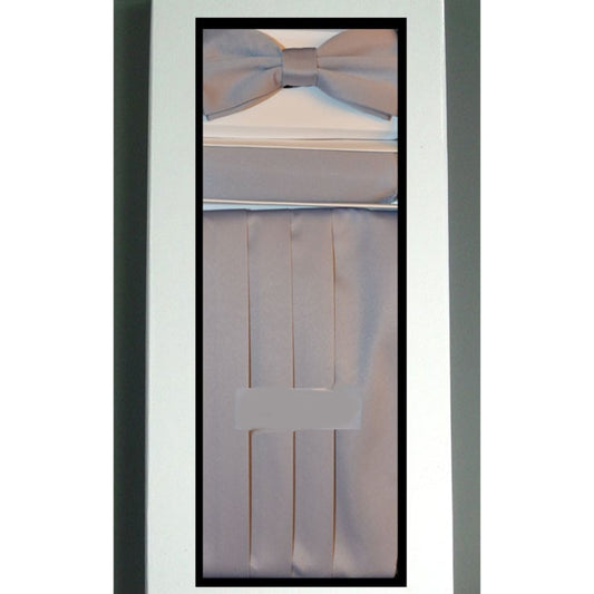 Grey Cummerbund Set