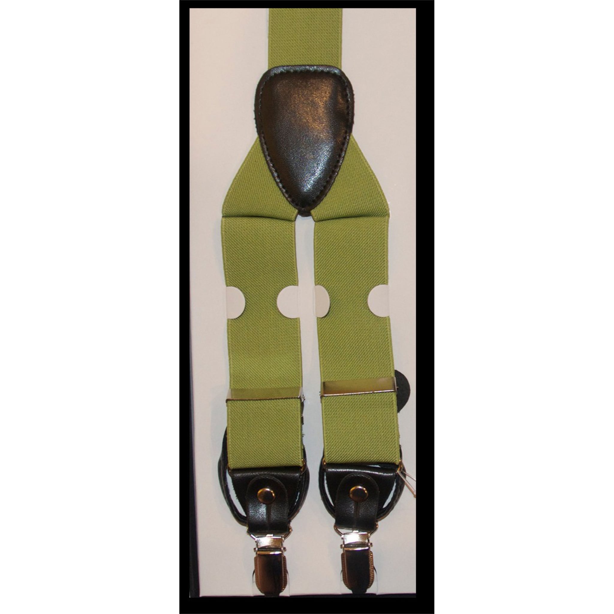 lime green bow tie and suspenders