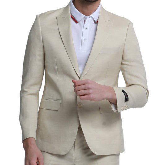 Linen Oat Two Piece Suit