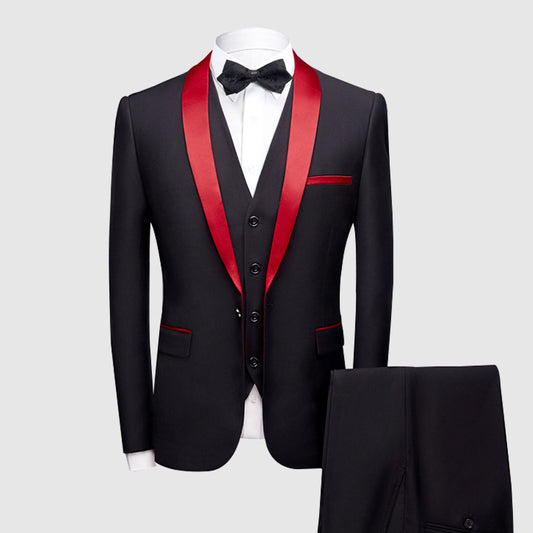 KCT International Black and Red Tuxedo