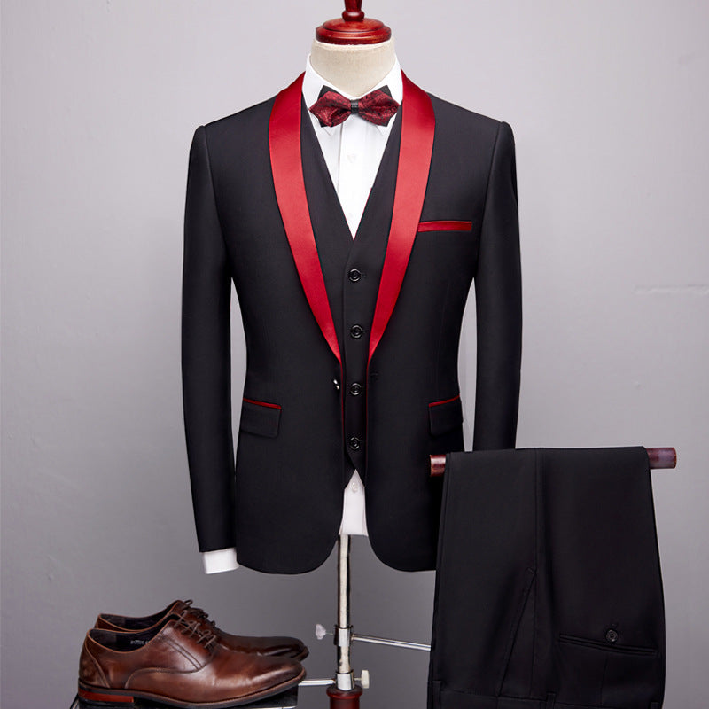 KCT International Black and Red Tuxedo