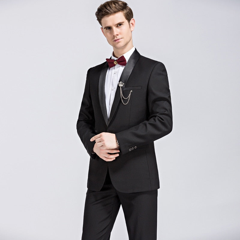 KCT International Black and Red Tuxedo